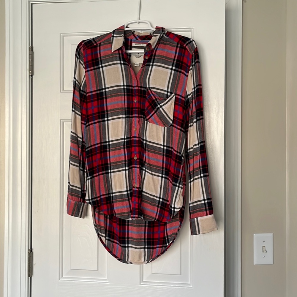 American Eagle Plaid Button Down S